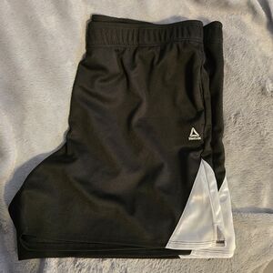 Reebok Black and White Athletic Shorts
